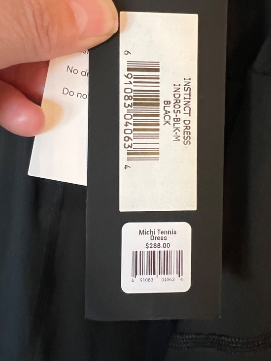 $288 NWT Michi Black Instinct Pleated Tennis Dress Size MEDIUM - Picture 6 of 6